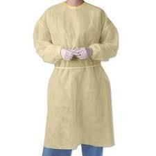Quality Cast Polyethylene Disposable Operating Gowns , Disposable Examination Gowns for sale