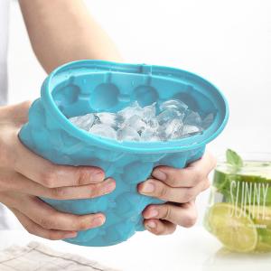 Portable 600ml 1100ml PP Silicone Magic Ice Bucket
