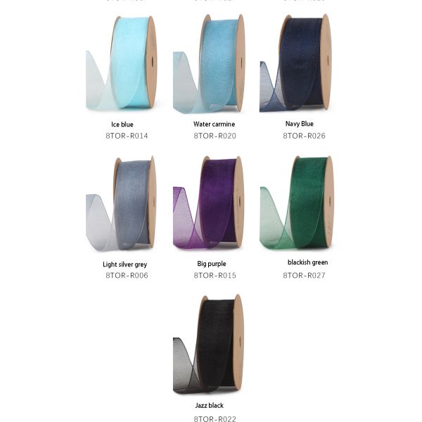Customized logo designer ribbon gift ribbon organza ribbon