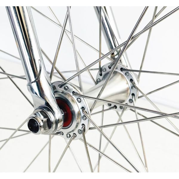 CR-MO STEEL 4130 Lugged Frame Fork for Vintage Inner SRAM 2S Track Fixie Gear Bicycle