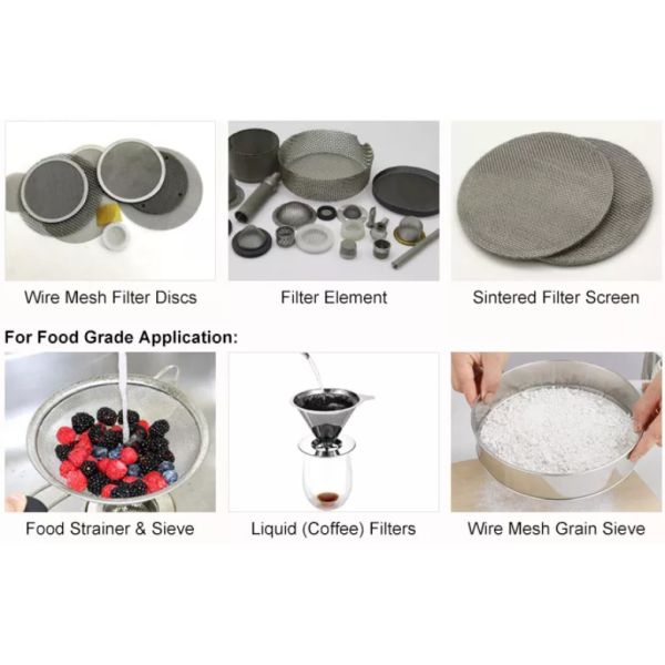 Stainless Steel Woven Wire Mesh Roll 2-800 Mesh 0.5-6m Width