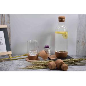 Glass Storage Carafe Natural Cork Coasters Bottom Base Anti Acid Anti Alkali