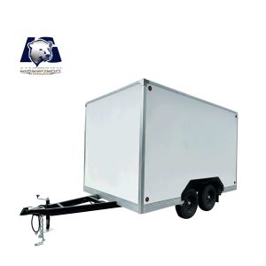 Quality Double Axis Food Mobile Trailer White Food Concession Trailer for sale