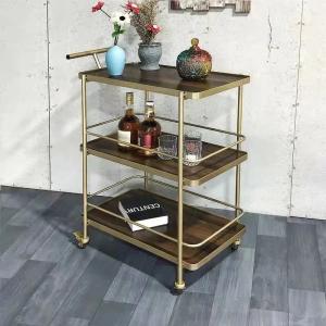 Nordic Gold Dining Car Hotel Restaurant Mobile Trolley Bar Club Fruit Beverage