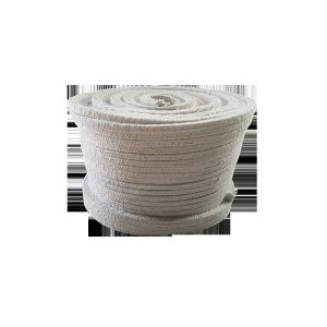 Fireplace Rope Insulation / Ceramic Fiber Twisted Rope Flexible Expansion Joint
