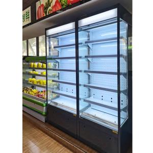 220V/50Hz Commercial Multideck Beverage Milk Display Front Open Chiller
