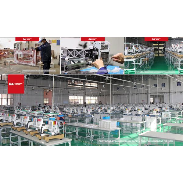 CE Cording Embroidery Machine BAI Single Head 12 Needle Embroidery Machine