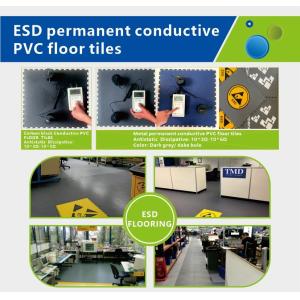 Conductive ESD Floor Tiles Interlocking Anti Static PVC Tiles