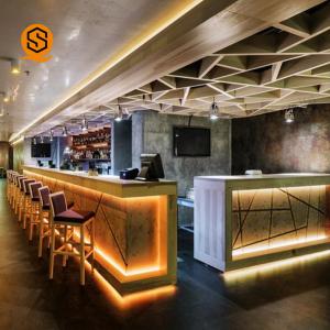 OEM ODM Solid Surface Bar Counter With Hygienic Antibacterial