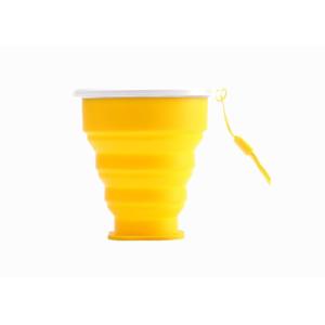 Portable Retractable Silicone Drinking Cups 300ml Capacity For Travel