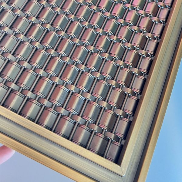 Buy Brass Elevator Metal Mesh With Brushed Finish at wholesale prices