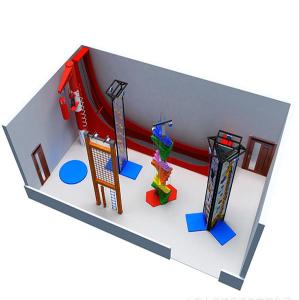 Artificial Backdrop Rock Climbing Wall Mixcolor PVC Material Pre Made