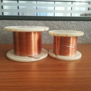 China EI / AIWJ 220 Grade 1.1mm*0.9mm Rectangular Enameled Copper Wire Flat Winding Wire on sale