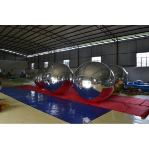 Giant Glossy PVC Inflatable Advertising Balloons , Customized Mirror Balloons