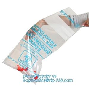 Safe Disposal, biohazard labeling, Autoclavable Bag, Polypropylene, Disposable,