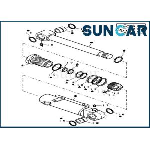 CX31B Case Repair Kit 72280261 Dozer Hydraulic Seal Kit For Mini Crawler