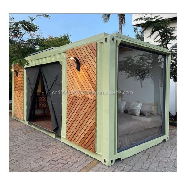 Buy Aluminum Alloy Windows 20ft40ft 2 Bedroom Container Glass Door Prefabricated Living Container House Home Studio for Studio at wholesale prices