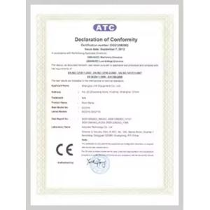 Shanghai Oumen Texing Machinery Trading Co., Ltd. Certifications