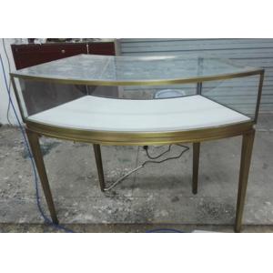 Elegant Design Countertop Jewelry Display Cases Stable Stainless Steel Frame