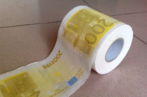 Buy 200 euro funny printed toilet tissue roll at wholesale prices