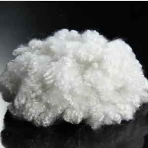 Colorful Polyester Staple Fiber 1.2-15dtex Crimp AA Grade White Black Grey Fibre
