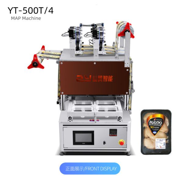Buy Automatic MAP Lunch Packing Machine Nitrogen Flush For Seafood at wholesale prices