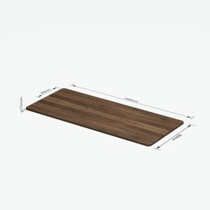 Classic Walnut Desk Particle Board 1400×600×15mm Environmental Friendly