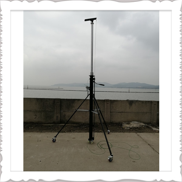 Fast Extending 6063 Alu Alloy Portable Telescopic Mast