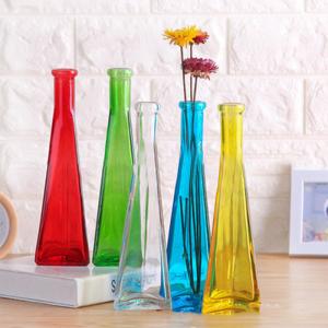 Artificial Flower Infinity Vases Polished Crystal Glass Vases