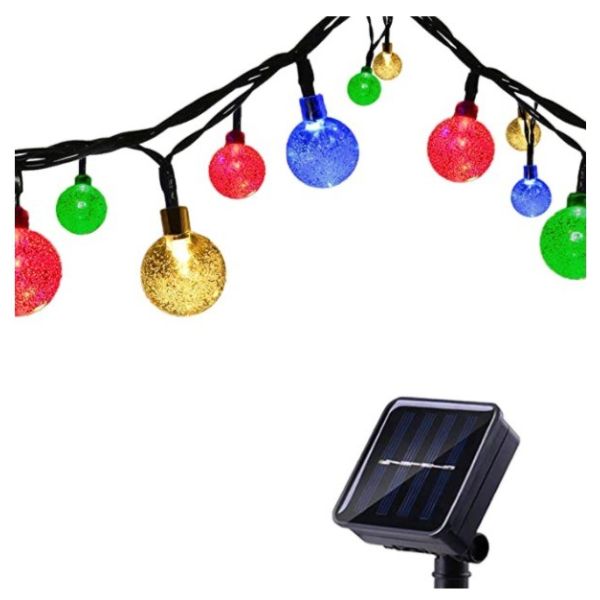 Buy PVC Outdoor Decoration Dimmable Shatterproof LED Solar Fairy Lamp at wholesale prices