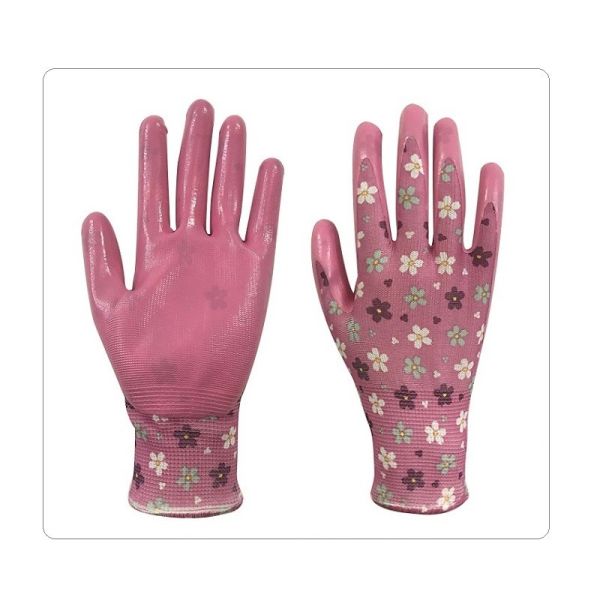 Buy Abrasion Seamless Polyester Liner Nitrile Gloves at wholesale prices