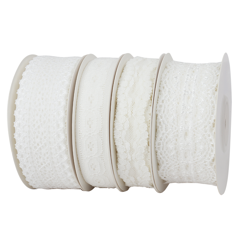 High Quality 5cm 10cm DIY elastic cotton lace ribbon