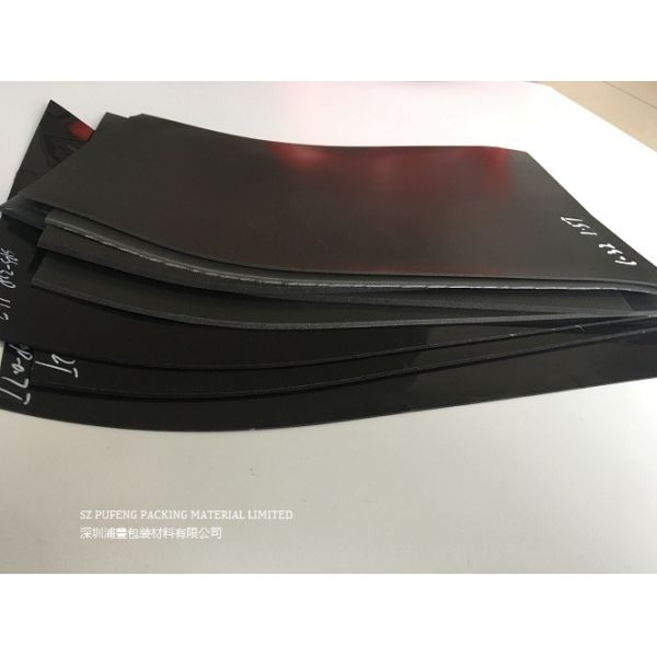 0.7mm Black SGS SR-S-15P Urethane Foam Polyurethane foam With PET Support
