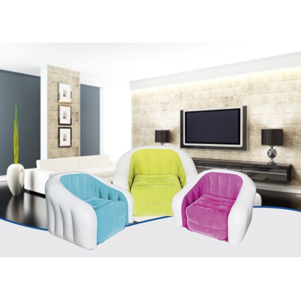 Amazing Colored inflatable sofa chair Flocking Inflatable Outdoor Furniture PVC