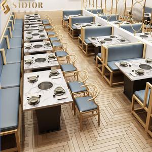 Leather Upholstery Restaurant Booth Sofa 1.2m Modern Booth Seating