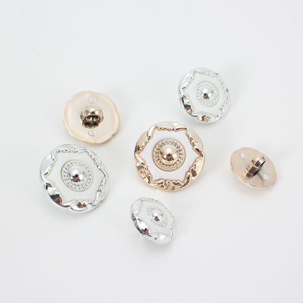 Wholesale Women Clothes Customize Fashion Big Plastic Abs Combined Button for Clothing Dyeable