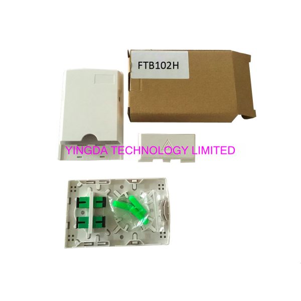 Fiber Optic Junction Box FTB102H Wall Mounting Socket Panel SC Adapter Simplex