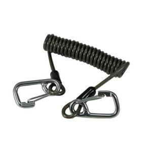 Quality Protection coil leash best plastic tool holder lanyard combination carabiner lock &amp; leash for sale