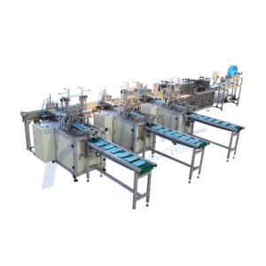 China Energy Saving Non Woven Face Mask Making Machine Adopt PLC Control System on sale