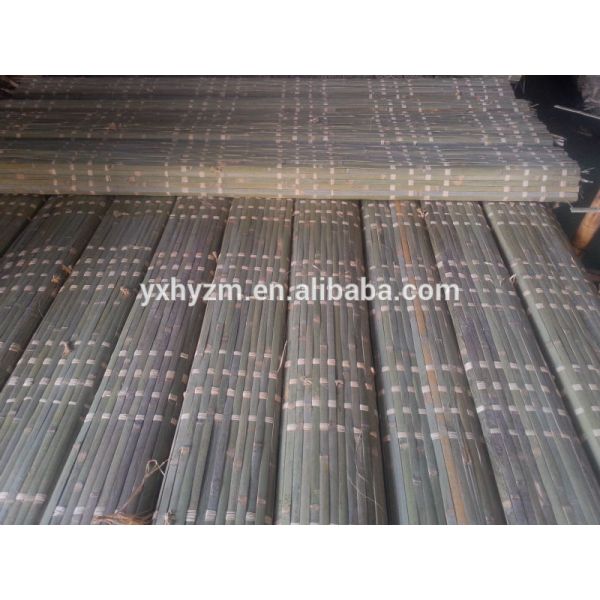 Elegant Natural Bamboo Roll Up Window Blind With Israel Sukkot Raffia