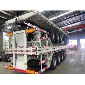 Max Payload 20001-25000 kg CIMC 4-Axle Flatbed Semi-Trailer for Truck Trailer