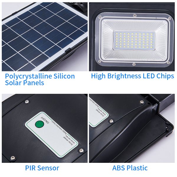 CE Approved 60w Solar Street Light With Motion Sensor