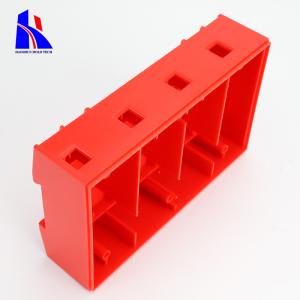 Red Medical Plastic Injection Molding Parts Nylon 11 2316 Steel