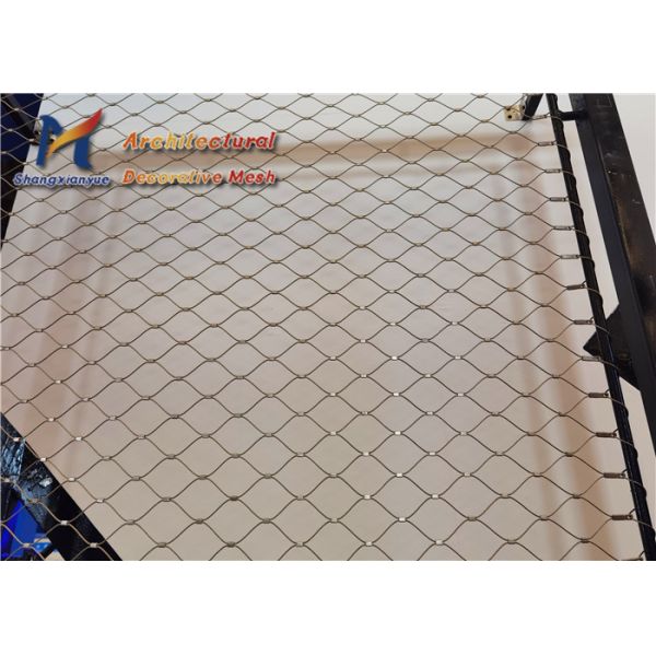 1.6mm Stainless Steel Wire Rope Mesh Platform Safety Fence Tensile Facade Cable