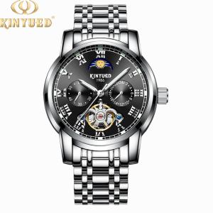 Stainless Steel Tourbillon Mechanical Watch Mens Mechanical Watches