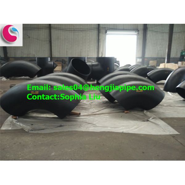 Cangzhou black carbon steel welded elbow