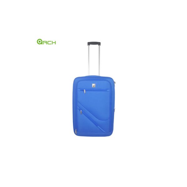 Buy 600D Polyester Trolley Case Soft Sided Luggage with Two Front Pockets and Skate Wheels at wholesale prices