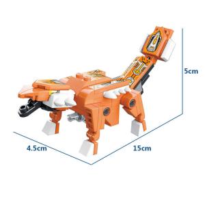 Unisex 6 In 1 Mighty Dinosaur Toy Transforming Mecha Tyrannosaurus Great Gift