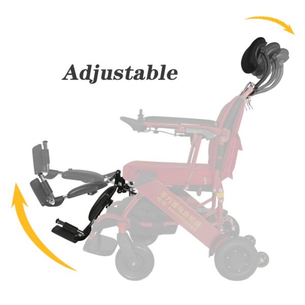 Buy Elderly Aluminum Alloy 30KM ISO13485 Light Electric Wheelchair at wholesale prices