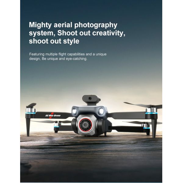 K6 Max Drone Wifi Foldable Remote Control Helicopter Perfect for Thrilling RC Dron Toy Gifts